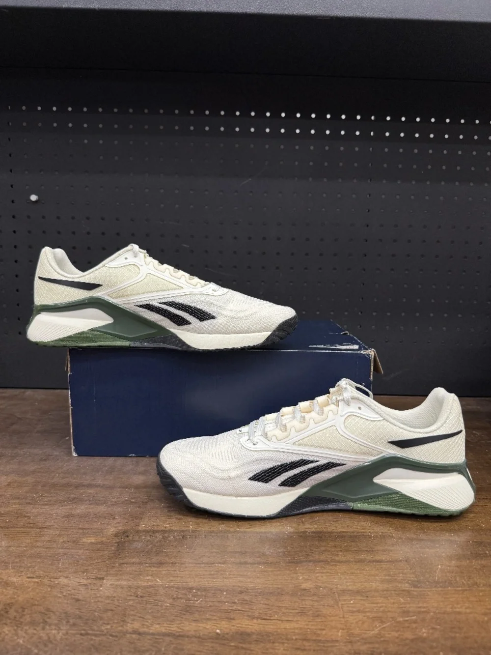 New W/ Box! Men's Reebok Nano X2 Chalk Cream Green Black Training Sneakers